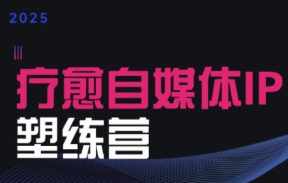 2025治愈自媒体IP训练营，专为疗愈领域从业者打造-最全项目网