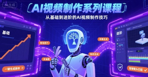 AI视频制作系列课程，从基础到进阶的AI视频制作技巧全涵盖-最全项目网