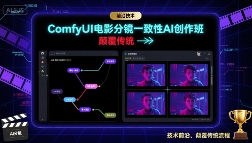 ComfyUI电影分镜一致性AI创作班，前沿技术，颠覆传统-最全项目网