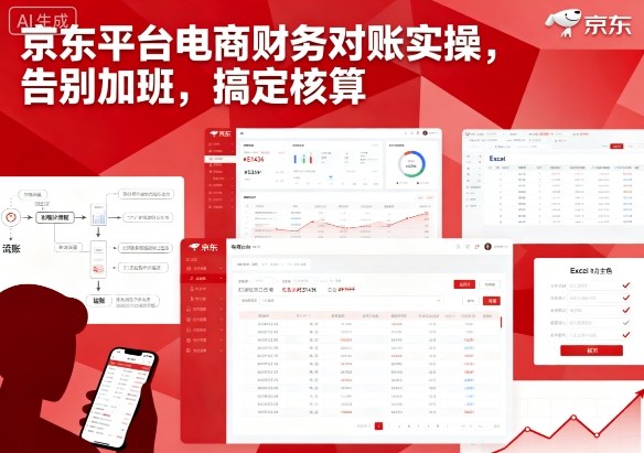 京东平台电商财务对账实操，告别加班，搞定核算-最全项目网