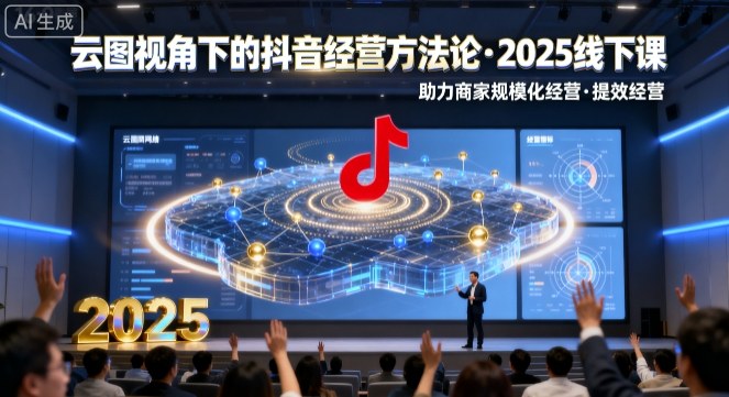 云图视角下的抖音经营方法论，2025线下课，助力商家规模化经营，提效经营（录音+字幕）-最全项目网