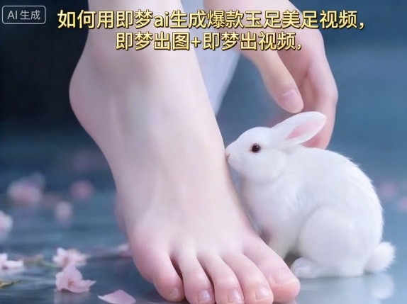 如何用即梦ai生成爆款玉足美足视频，即梦出图+即梦出视频，快速涨粉-最全项目网
