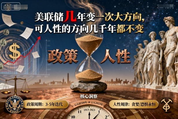 付费文章：美联储几年变一次大方向，可人性的方向几千年都不变-最全项目网