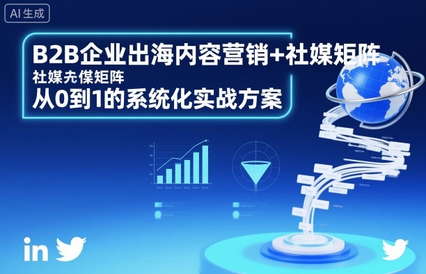 B2B企业出海内容营销+社媒矩阵，从0到1的系统化实战方案-最全项目网