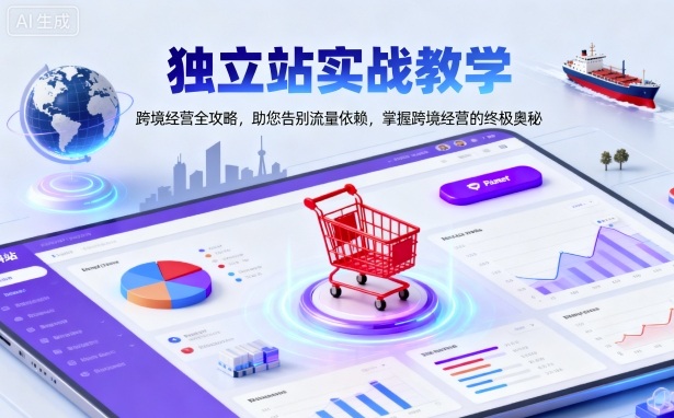 独立站实战教学，跨境经营全攻略，助您告别流量依赖，掌握跨境经营的终极奥-最全项目网