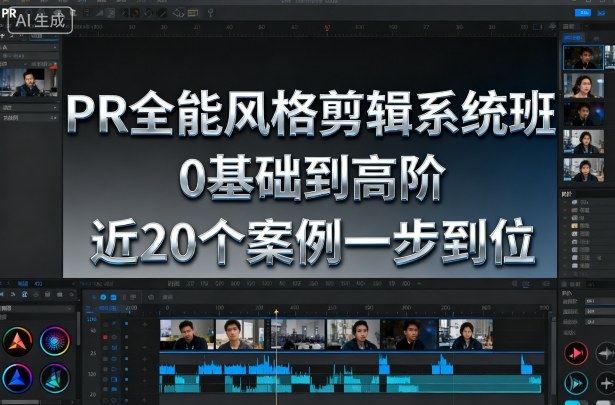 PR全能风格剪辑系统班，0基础到高阶，近20个案例一步到位-最全项目网