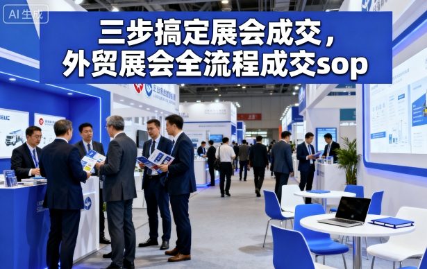 三步搞定展会成交，外贸展会全流程成交sop-最全项目网