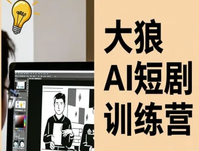 大狼AI短剧训练营-短剧课程（更新中）-最全项目网