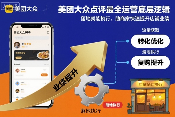 美团大众点评最全运营底层逻辑，落地就能执行，助商家快速提升店铺业绩-最全项目网