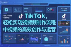 TikTok中视频制做流程,轻松实现Tk中视频的高效创作与运营-最全项目网