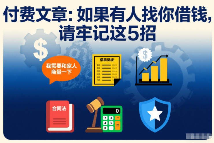 付费文章：如果有人找你借钱，请牢记这5招-最全项目网