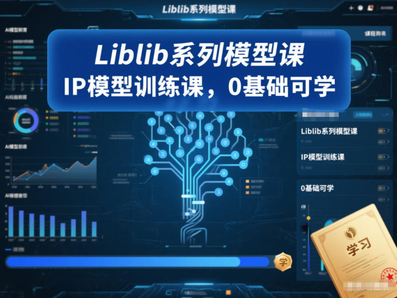 Liblib系列模型课，IP模型训练课，0基础可学-最全项目网