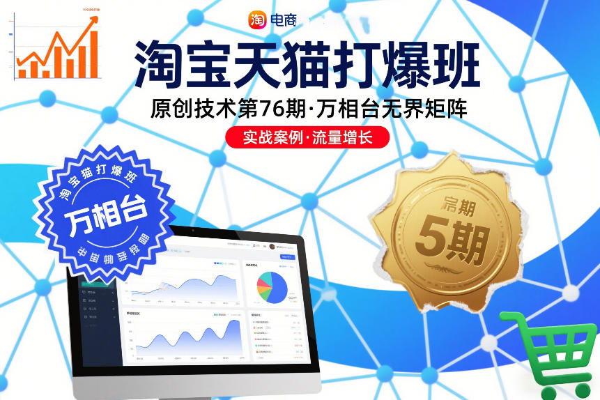 淘宝天猫打爆班原创技术第76期，万相台无界矩阵-最全项目网