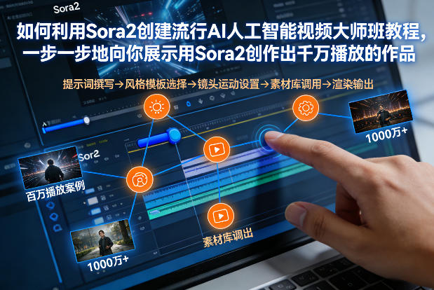 如何利用Sora2创建流行AI人工智能视频大师班，一步一步地向你展示用Sora2创作出千万播放的作品-最全项目网