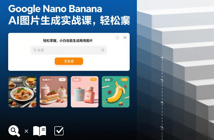 Google Nano Banana AI图片生成实战课，轻松掌握，小白也能生成商用图片-最全项目网