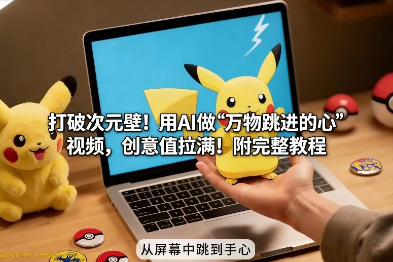 打破次元壁！用AI做【万物跳进手心】视频，创意值拉满！附完整教程-最全项目网