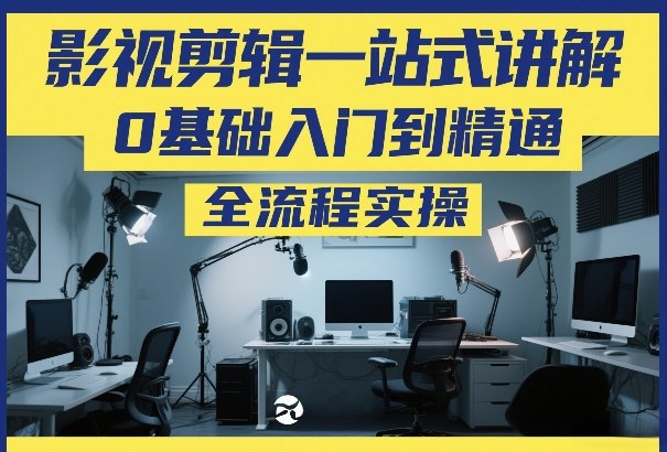 影视剪辑一站式讲解，0基础入门到精通，全流程实操-最全项目网