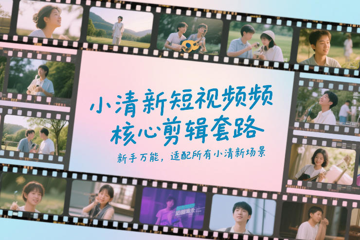 小清新短视频核心剪辑套路，新手万能，适配所有小清新场景-最全项目网