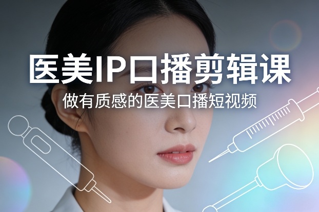 医美IP口播剪辑课，做有质感的医美口播短视频-最全项目网
