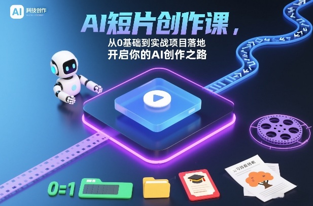 AI短片创作课，从0基础到实战项目落地，开启你的AI创作之路（更新0411）-最全项目网