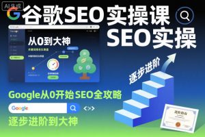 谷歌SEO实操课，Google从0开始SEO全攻略，逐步进阶到大神（更新26年）-最全项目网