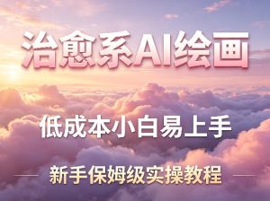治愈系AI绘画提示词项目，低成本小白易上手，每天10分钟，新手保姆级实操教程-最全项目网