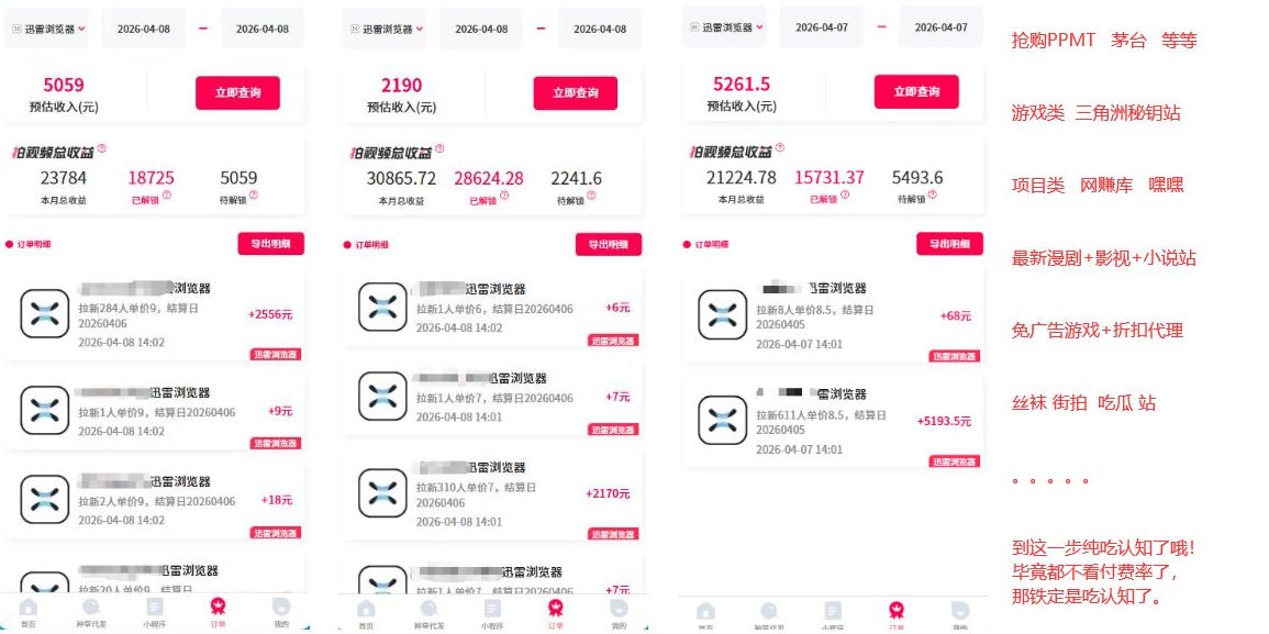 迅雷浏览器项目2.0_拆个大佬周1W的打法-最全项目网