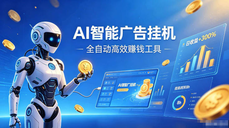 AI智能广告挂G，在家自动賺收益，全程无需人工操作、不用直播、不用拉人【揭秘】-最全项目网