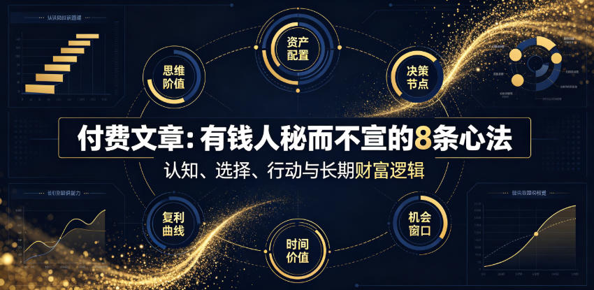 付费文章：有钱人秘而不宣的8条心法-最全项目网