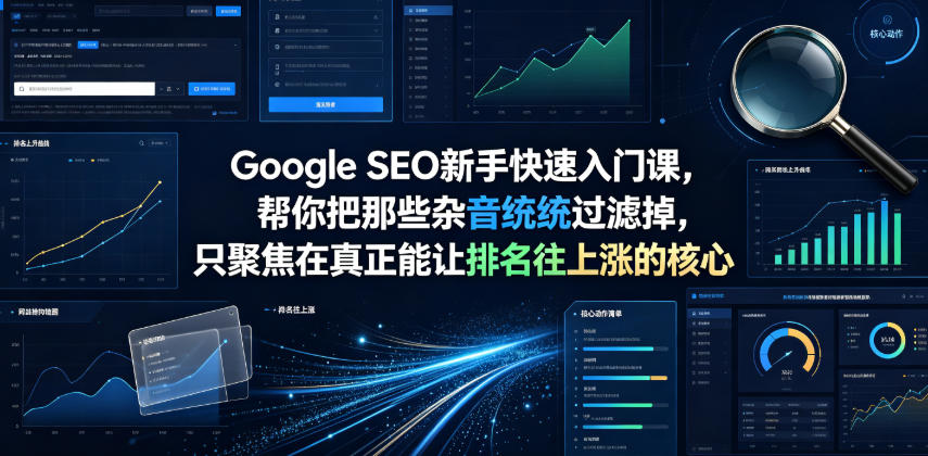 Google SEO新手快速入门课，帮你把那些杂音统统过滤掉，只聚焦在真正能让排名往上涨的核心动作【原创双语字幕】-最全项目网