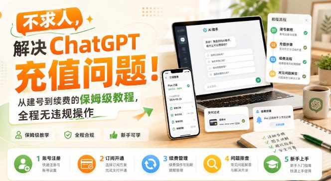 不求人，解决ChatGPT充值问题！从建号到续费的保姆级教程，全程无违规操作-最全项目网