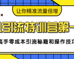 卓凡引流特训营第一期：高手零成本引流秘籍和操作技巧，让你精准流量倍增-最全项目网