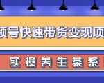 柚子视频号带货实操变现项目,零基础操作养身茶月入10000+-最全项目网