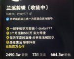 兰溪抖音混剪：一部手机学习剪辑，3个月涨粉580万-最全项目网