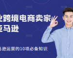 职业跨境电商卖家聊亚马逊：亚马逊运营的10项必备知识，12堂课让你看懂亚马逊运营-最全项目网
