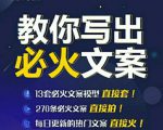 陈厂长:教你写必火文案,10节实操课让你变成专业文案高手-最全项目网