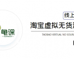龟课·淘宝虚拟无货源电商5期,全程直播 现场实操,一步步教你轻松实现躺赚-最全项目网