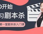 红娘子·从0开始学习剧本杀，你的第一堂剧本杀入门课 简单易懂 市场需求大-最全项目网