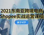 2021东南亚跨境电商Shopee实战运营课程,0基础、0经验、0投资的副业项目-最全项目网