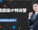 超级IP特训营：表演表达、高效输出优质短视频运营技巧，价值999元-最全项目网