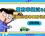 复购率超过45%,小商业获客复购训练营进阶课程-最全项目网