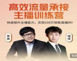 高效流量承接主播训练营:快速提升主播能力,实现100万销售直播间-最全项目网