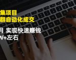 虚拟图集项目:矩阵站群自动化成交,3-5个月实现快速赚钱月入1W+左右-最全项目网