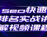 seo快速排名实战讲解视频课程，揭秘seo快排原理-最全项目网