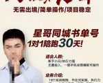 星哥同城教育书单号课程，无需出境简单操作项目稳定-最全项目网