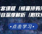 京东撸货全套课程（惊喜拼购），京东撸货项目深度解析（附软件）-最全项目网