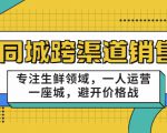 同城跨渠道销售,专注生鲜领域,一人运营一座城,避开价格战-最全项目网