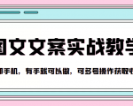 抖音图文文案实战教学,一部手机,有手就可以做,可多号操作获取收益-最全项目网