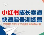 小红书成长赛道快速起号训练营，不露脸不写长文不拍视频，0粉丝冷启动变现之路-最全项目网