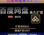 百度网盘无限扩容技术,外面卖399的,无论自己用还是用做引流都可以-最全项目网
